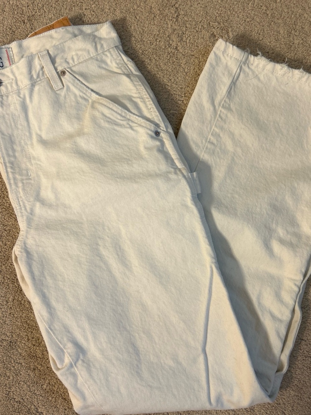 BDG Women's White Straight Leg Jeans